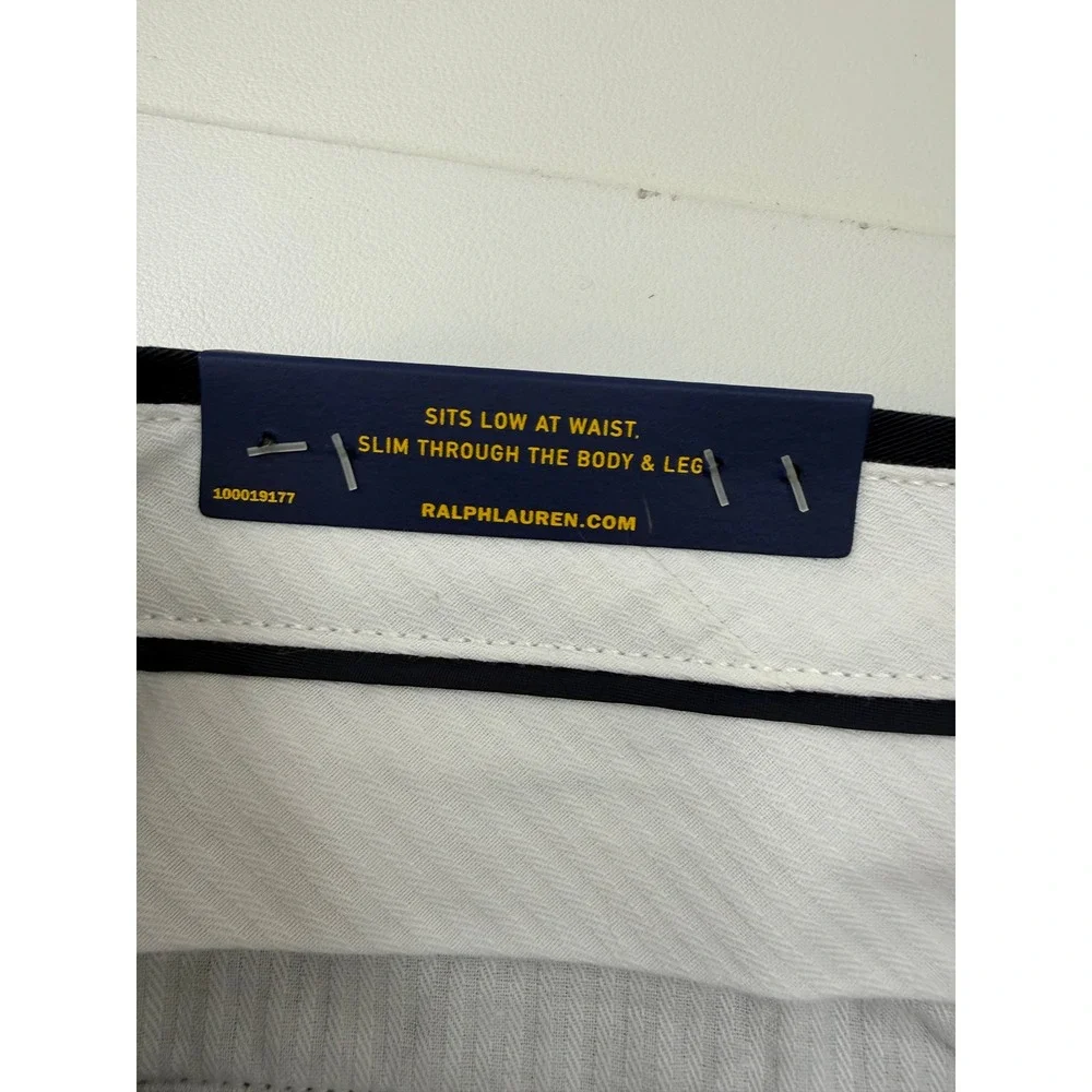 Polo Ralph Lauren Mens Stretch Slim Fit Chino Pants Navy Blue 36x30 NEW MSRP 89